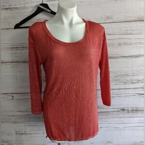 We the Free Tissue Scoop Neck 3/4 sleeve tee S